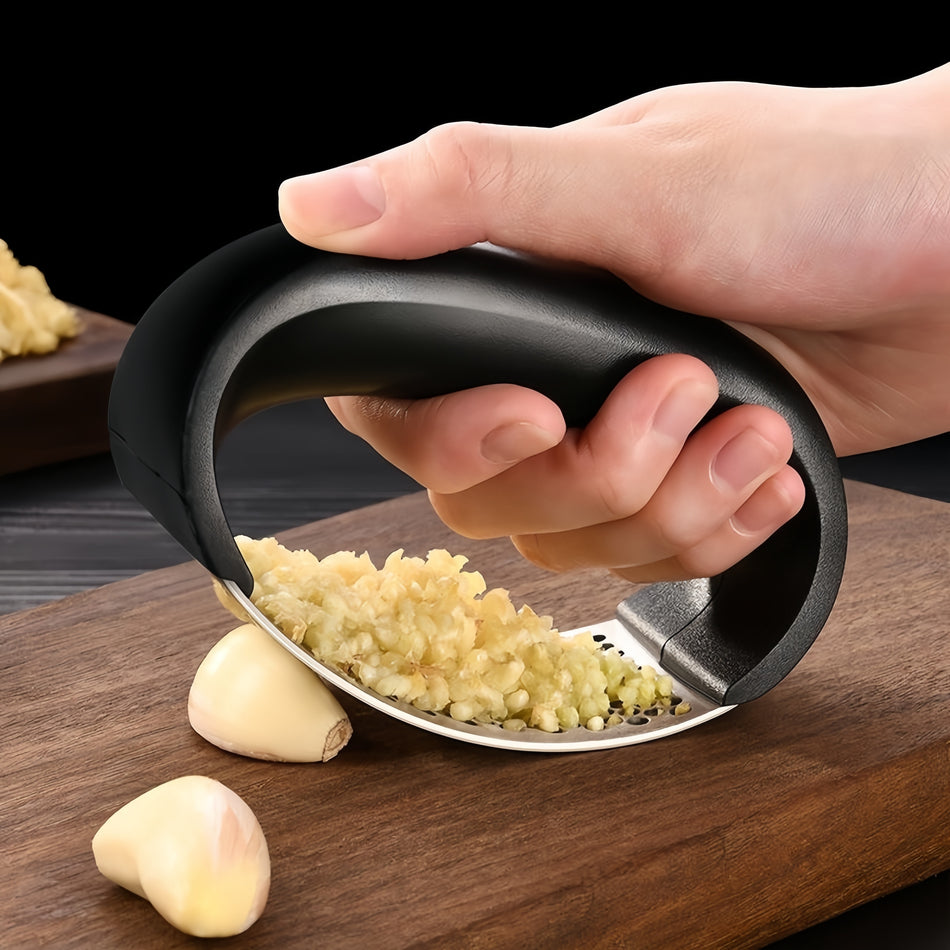 Ergonomic Stainless Steel Garlic Press & Mincer - Easy Chopping Design - Cyprus