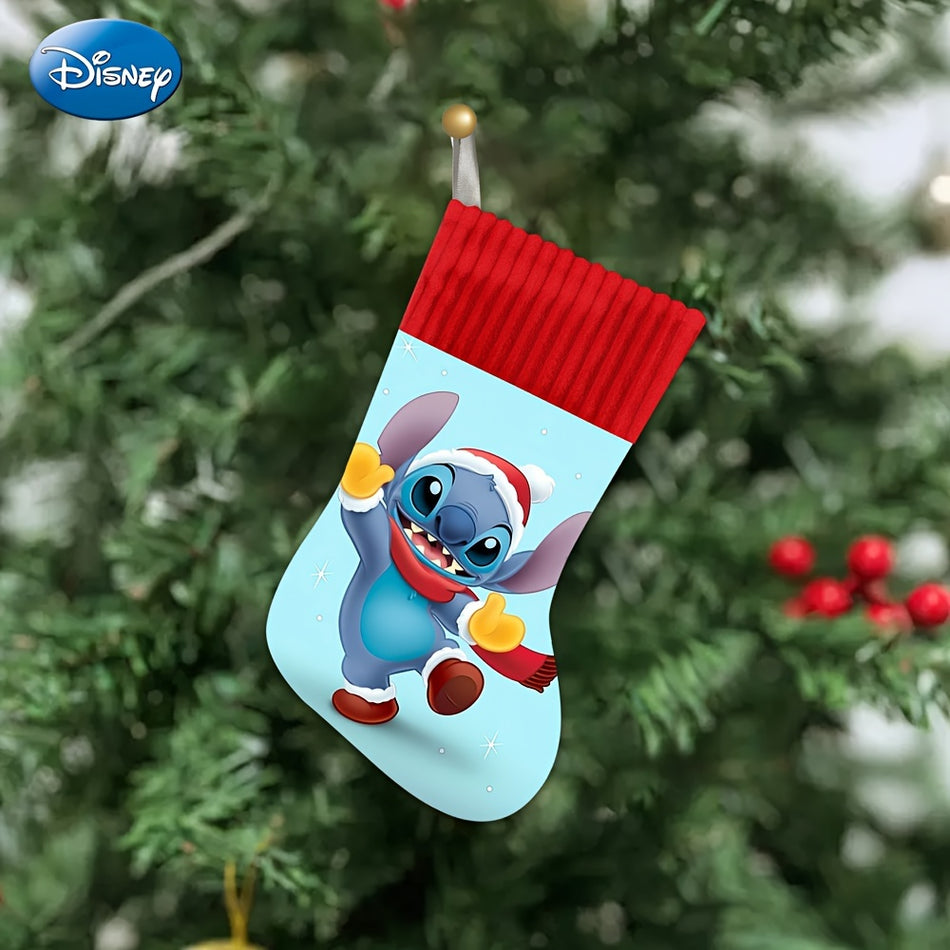 Stitch Christmas Stocking - Medium Size Classic Holiday Decor & Gifts - Cyprus