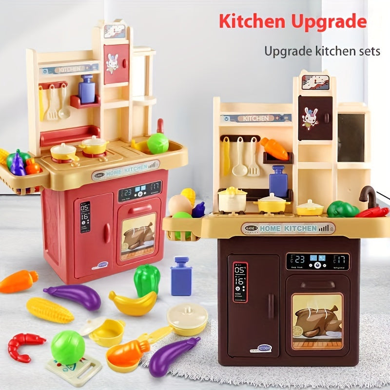 Kids' Play Kitchen Set - Pretend Cooking & Food Sorting Toy with Fruits and Vegetables - Ideal Christmas or Birthday Gift for Ages 3-6 - Cyprus