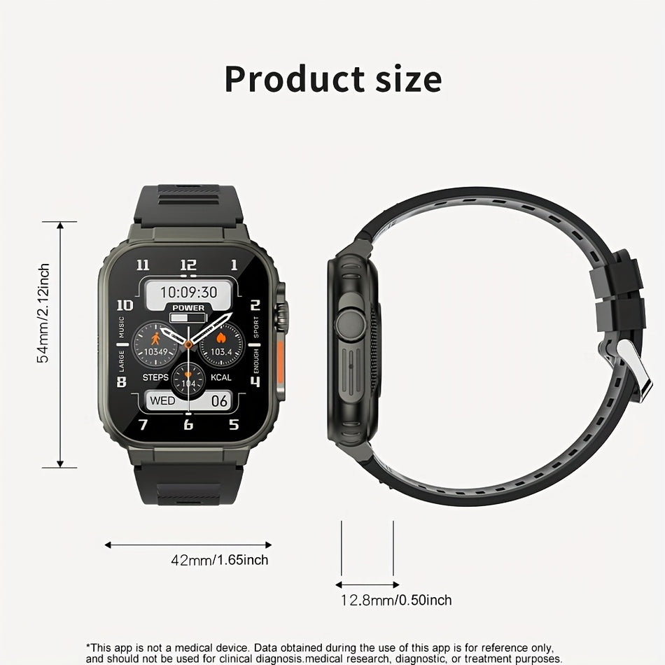 Large Screen Smartwatch with Wireless Call & Multi-Sport Functions - Cyprus