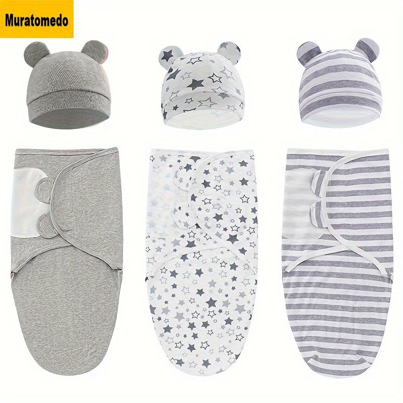Muratomedo Easy-to-Wrap Swaddling Blankets Set - Perfect for Newborns 0-6 Months 🌟