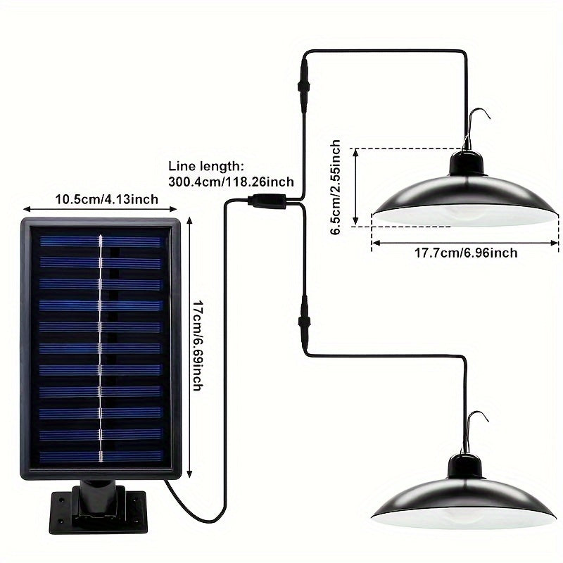 Staaricc Solar Pendant Light with Remote Control - Efficient Solar-Powered Illumination - Cyprus