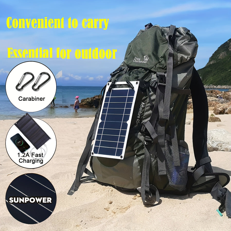 Portable Solar USB Charger for Outdoor Travel and Camping - Cyprus