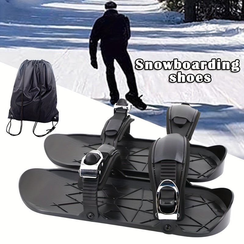 Mini Skiing & Skating Snow Shoes, Adjustable Mini Skiing Sled, Small Snowboard, Sports Skiing Boots