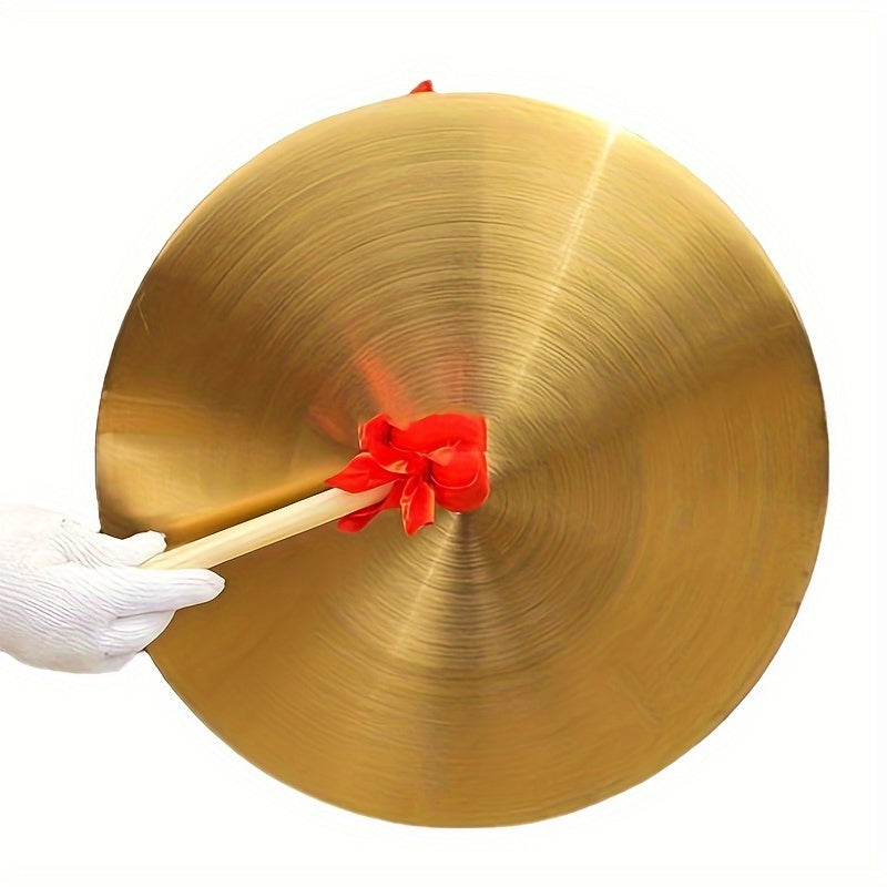 35.99cm Brass Chinese New Year Percussion Gong with Carrying Case - Cyprus