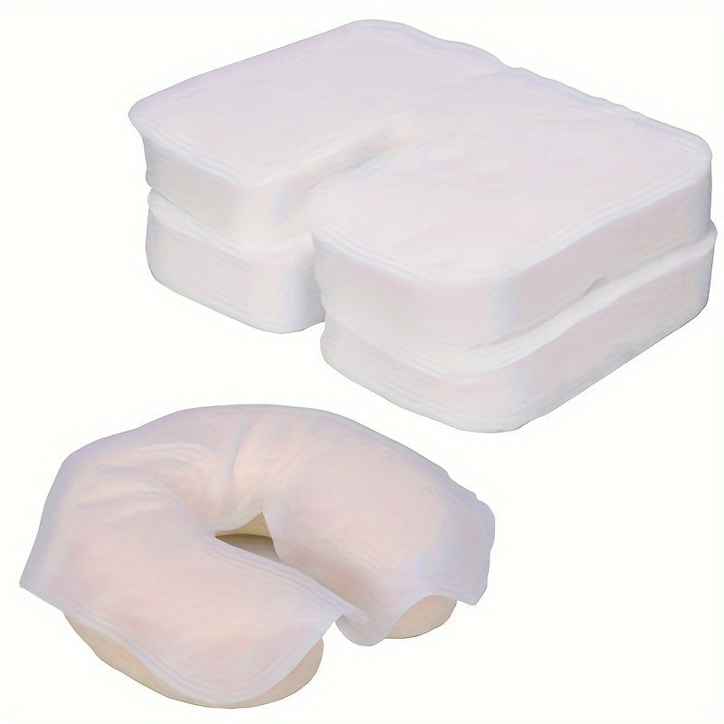 500-Piece Soft Disposable Face Pillow Covers For Massage Tables & Spa Chairs - Non-Stick, Hygienic Headrests For Comfortable Relaxation - Cyprus