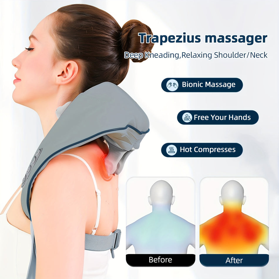 Cordless Kneading Massager for Neck, Shoulder, and Hand Relief - Cyprus