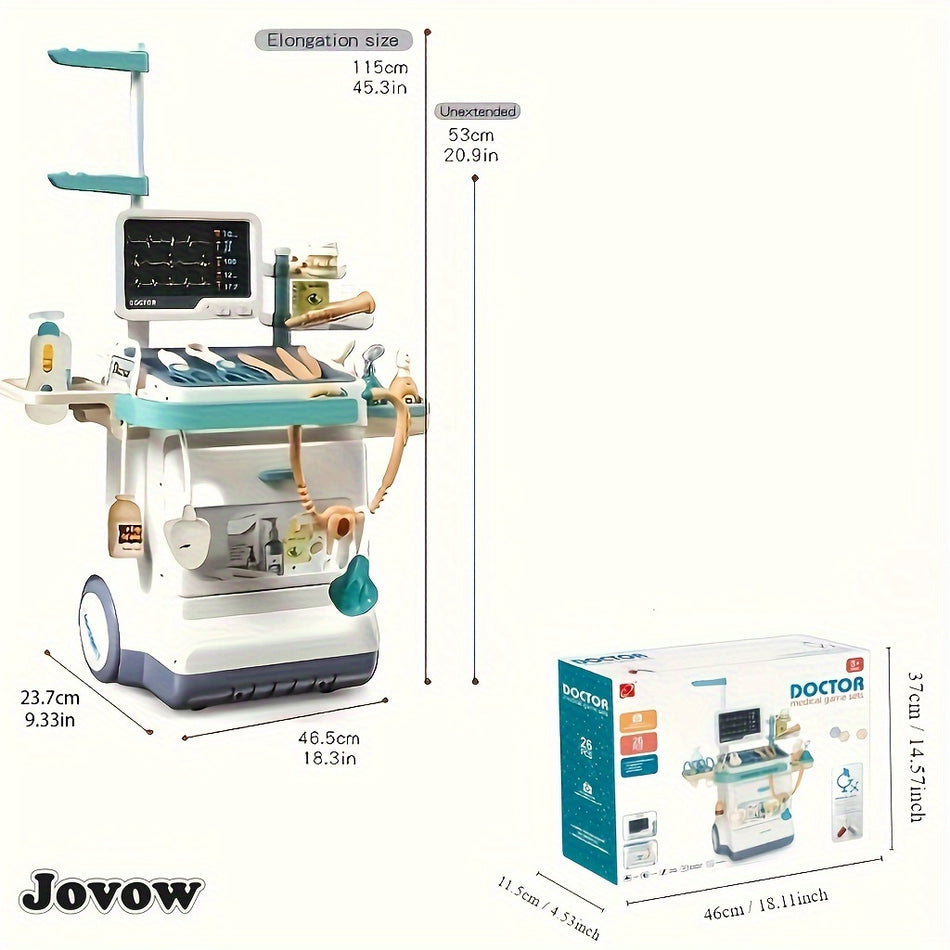 Jovow Children's Little Doctor Oyuncaklar Oyuncaklar - Eğitim Ebeveyn -Çocuk Oyunu - Kıbrıs