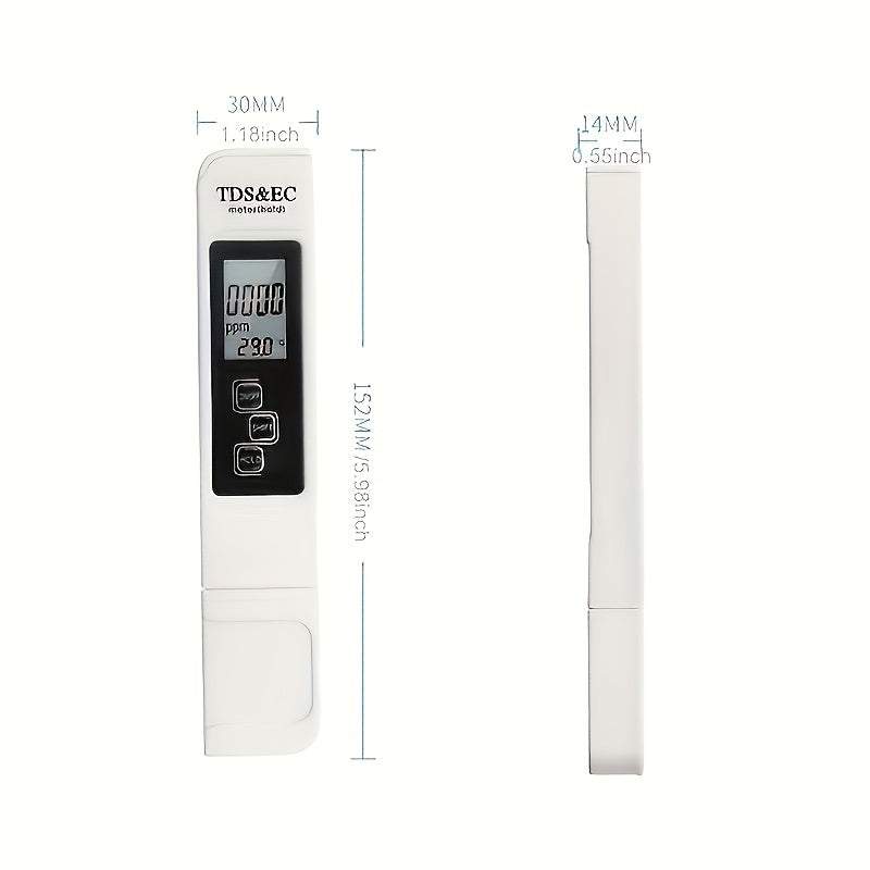 GOXAWEEL 3-in-1 Digital TDS, pH, EC & Temperature Meter Pen - Cyprus