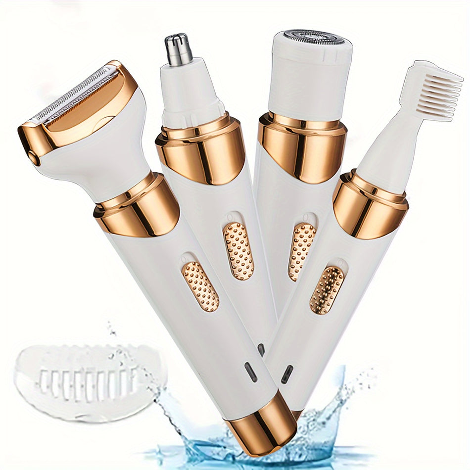 4-in-1 Rechargeable Electric Shaver & Hair Remover for Women - Cyprus