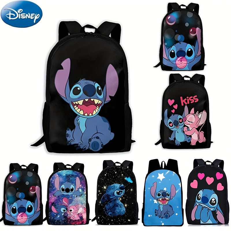 Lilo & Stitch Nylon Cartoon Backpack - Embrace Your Fandom in Style! - Cyprus