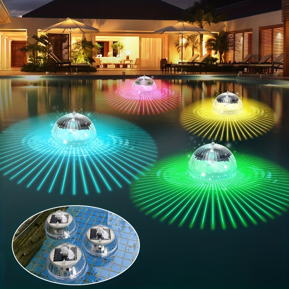 Solar Floating Colour-Changing Pond Light - Touch Control Outdoor Decor