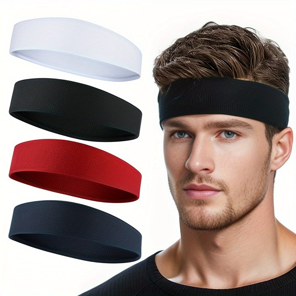 Sweat-Absorbing Sports Headbands - Pack of 4 - Cyprus