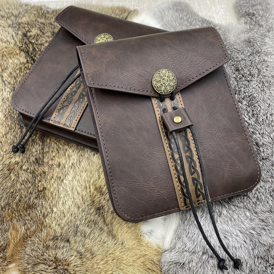 Classic PU Leather Sporran Waist Pack - Ιδανικό για LARP, Ren Faire - Κύπρος