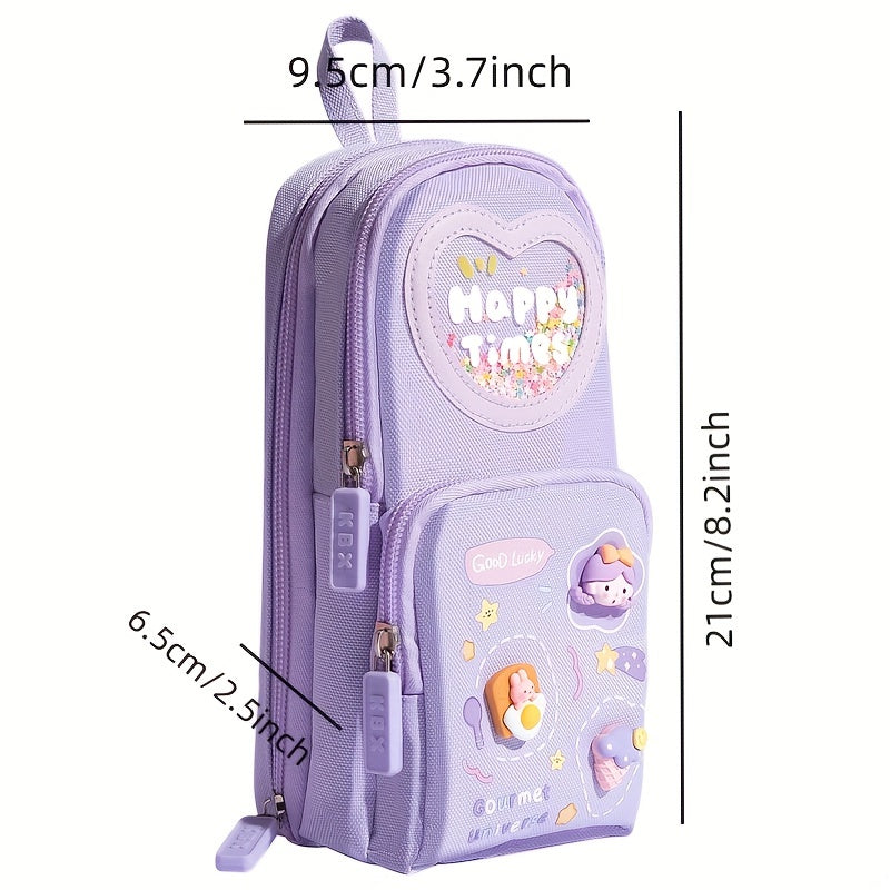 Large-Capacity Simple and Cute Pencil Case for Girls - Cyprus