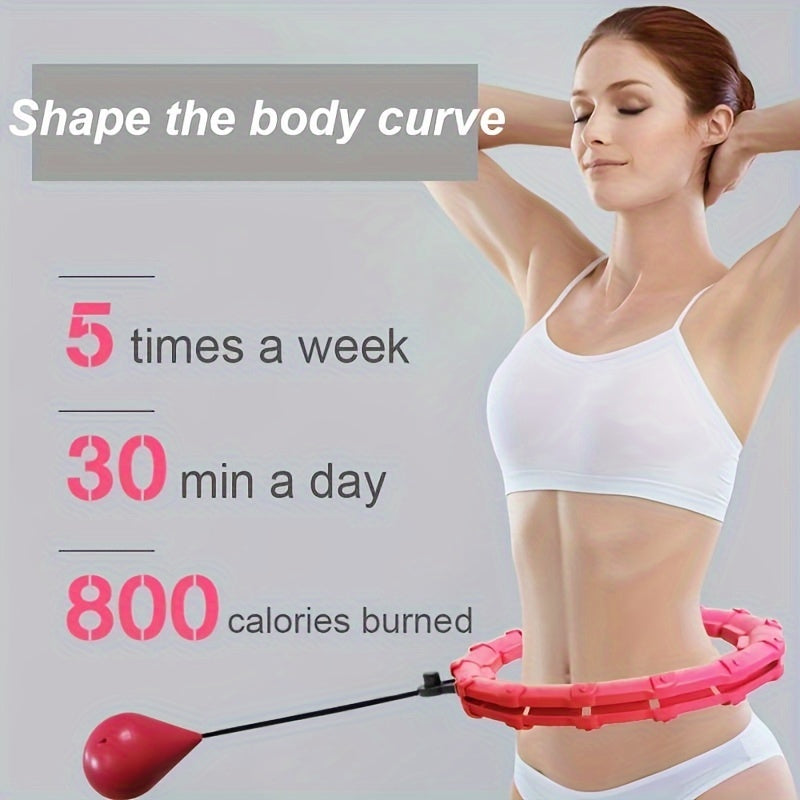 Adjustable Detachable Exercise Hoop - 2-in-1 Waist Training Fitness Pilates Hoop For Weight Loss - Cyprus