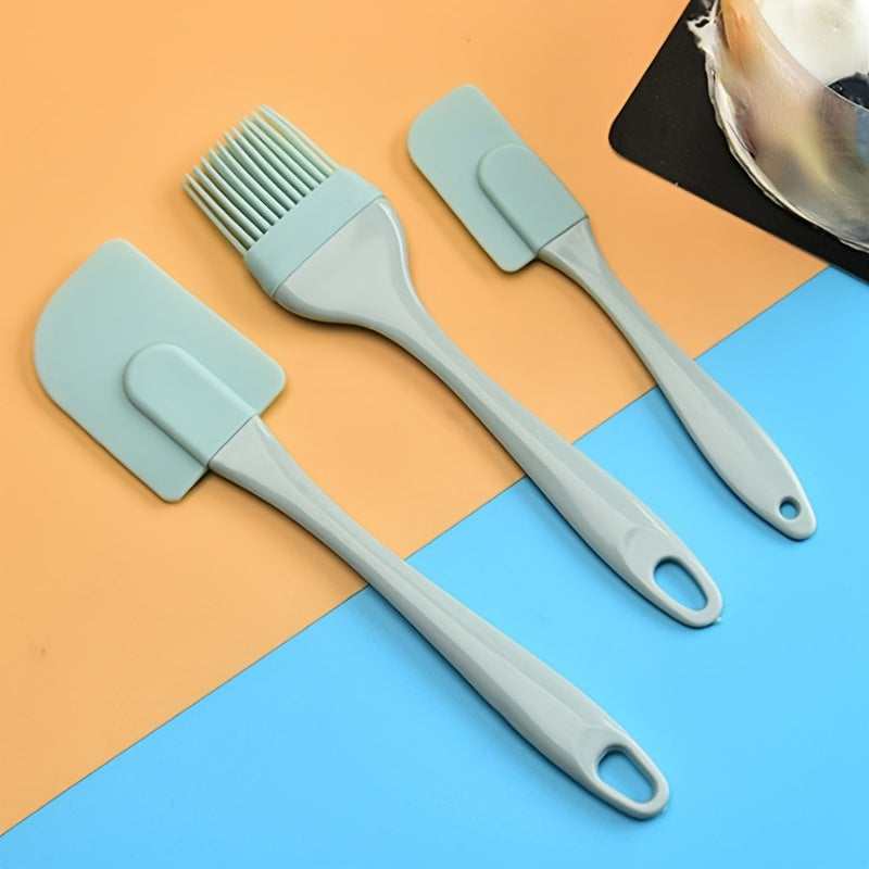 Silicone Baking Spatulas & Oil Brush Set - Cyprus