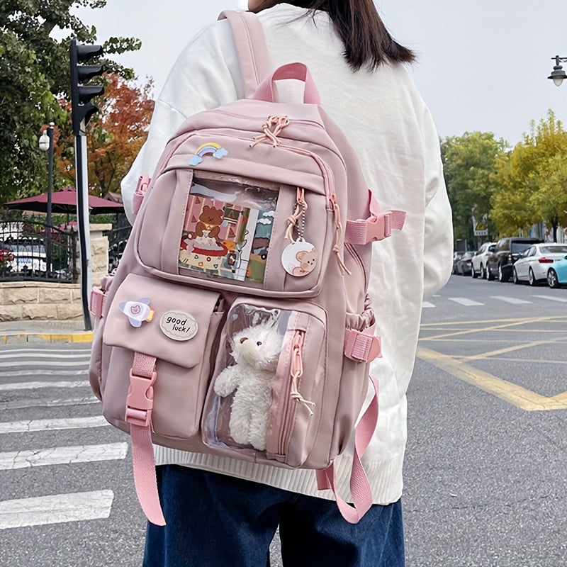 Large Capacity Cute Cartoon School Backpack - Cyprus