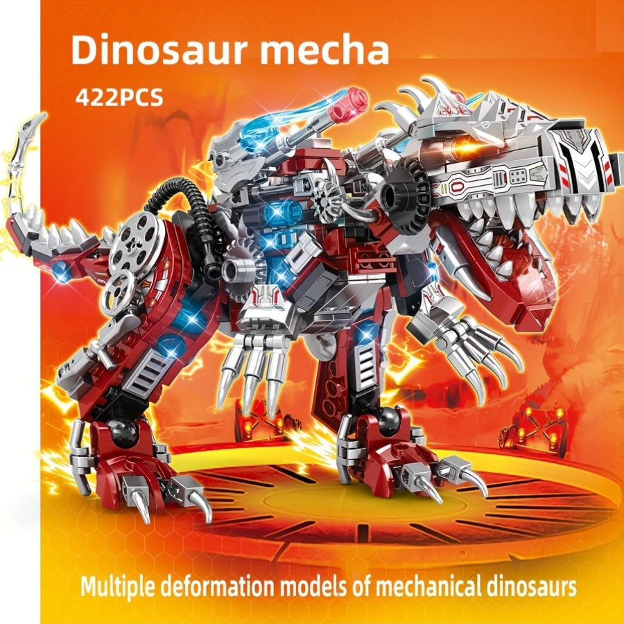 Mechanical Dinosaur Transformer Set - 422 Pieces - 2 Forms - Cyprus