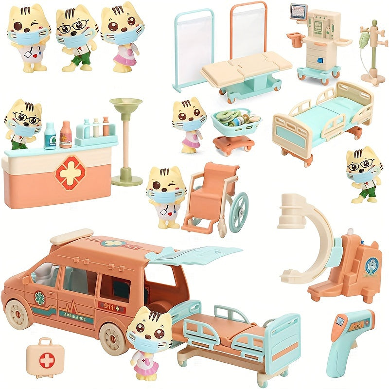 Simulation Cat Medical Ambulance Playset - Cyprus