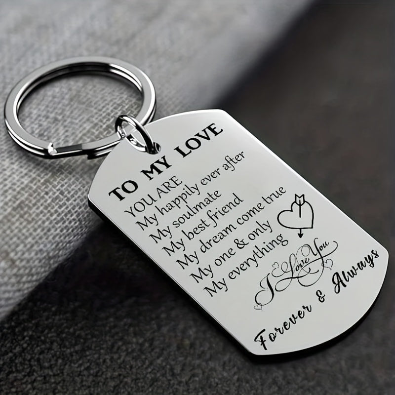 Love Bond Stainless Steel Key Chain Ring - Cyprus