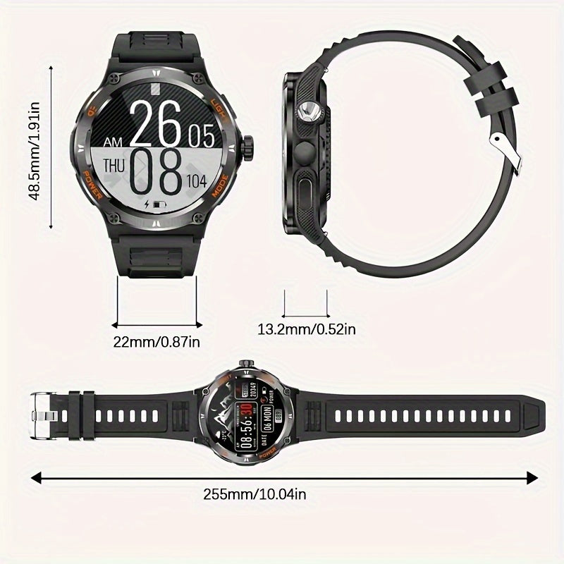 MAOYUAN MEN Smartwatch 2024 - drahtlose Berufung, Fitness -Tracker, AI -Sprachassistent - Zypern