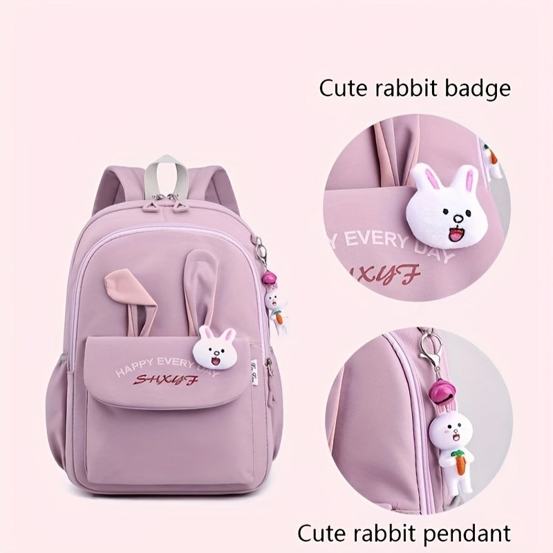 Cute Rabbit Ears Backpack - For Primary & Middle School Students - Cyprus