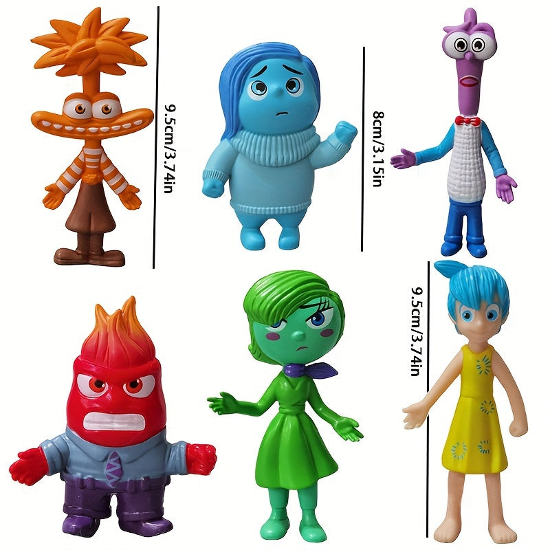 Inside Out PVC Figure Set, 6pcs - Perfect for Home Decor, Collectibles, and Play - Cyprus