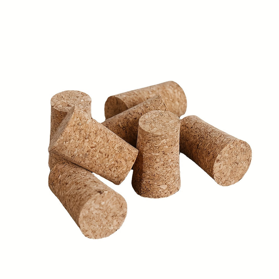 10pcs Natural Wood Corks - Leakproof Wine and Beer Stoppers - Cyprus