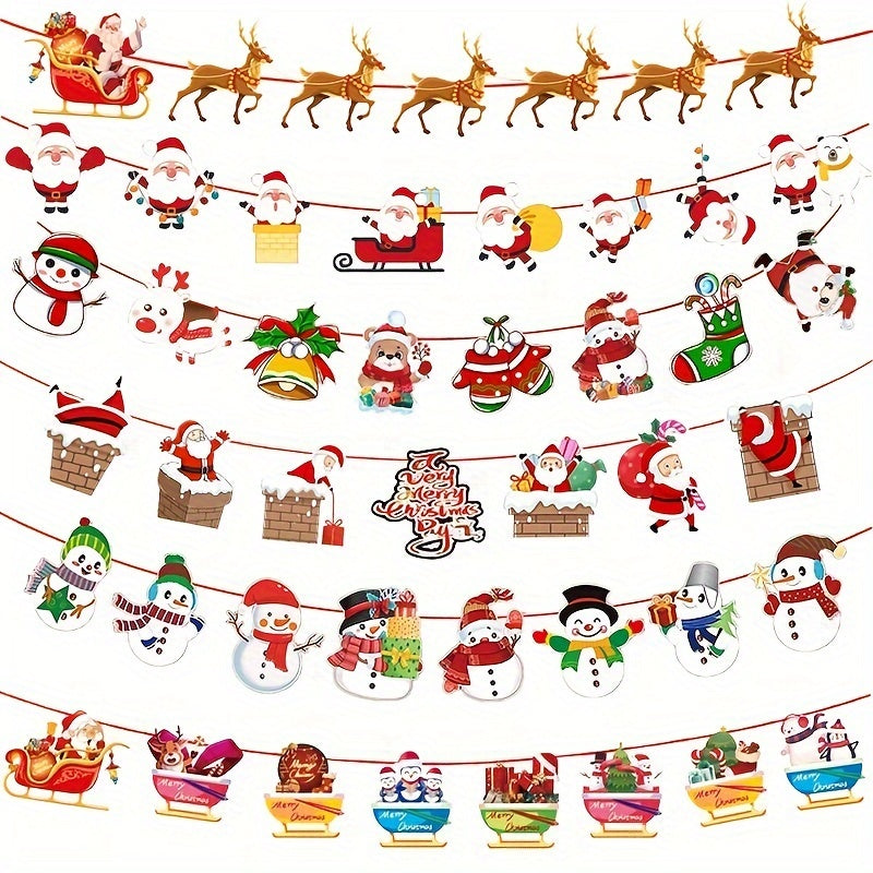 Merry Christmas Hanging Banner with Festive Designs - Cyprus