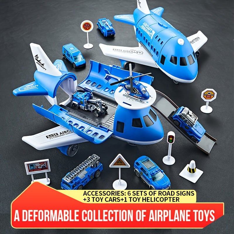 Creative Deformation Airplane Toy Set - Holiday Gift Box Packaging - Cyprus