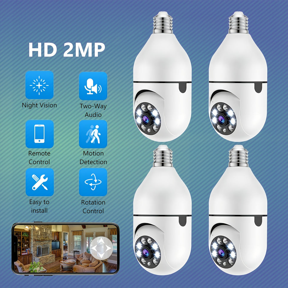 1080P HD Smart 360° PTZ WiFi Light Bulb Camera - Surveillance made smart 📷