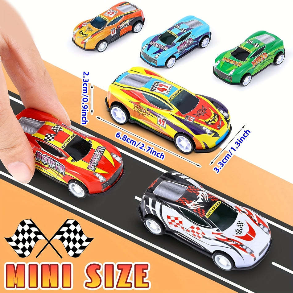 20-Piece Mini Alloy Die-Cast Car Set with Pull Back Action and Storage Case - Safe Toy Vehicles for Kids 3-6 Years - Ideal Halloween and Christmas Gifts - Cyprus