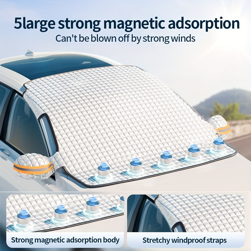 Summer Strong Magnetic Car Sunshade Front Shield - Easy to Use and Effective - Cyprus