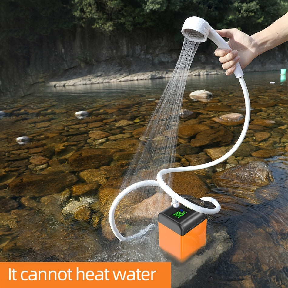 Outdoor Camping Simple Shower Device - Electric Water Pump Shower, Camping And Hiking Bathing Artifact - Cyprus