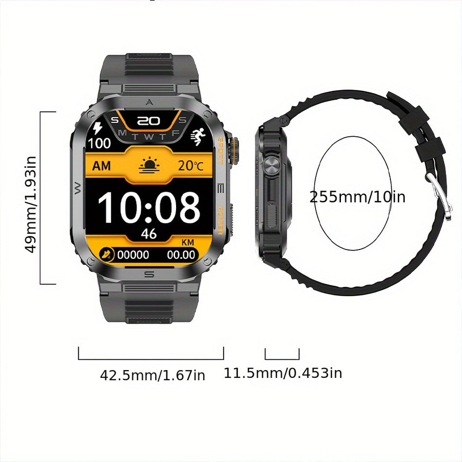 Rugged Smart Watch με AI Voice & Fitness Tracking 🏃‍♂It - Κύπρο