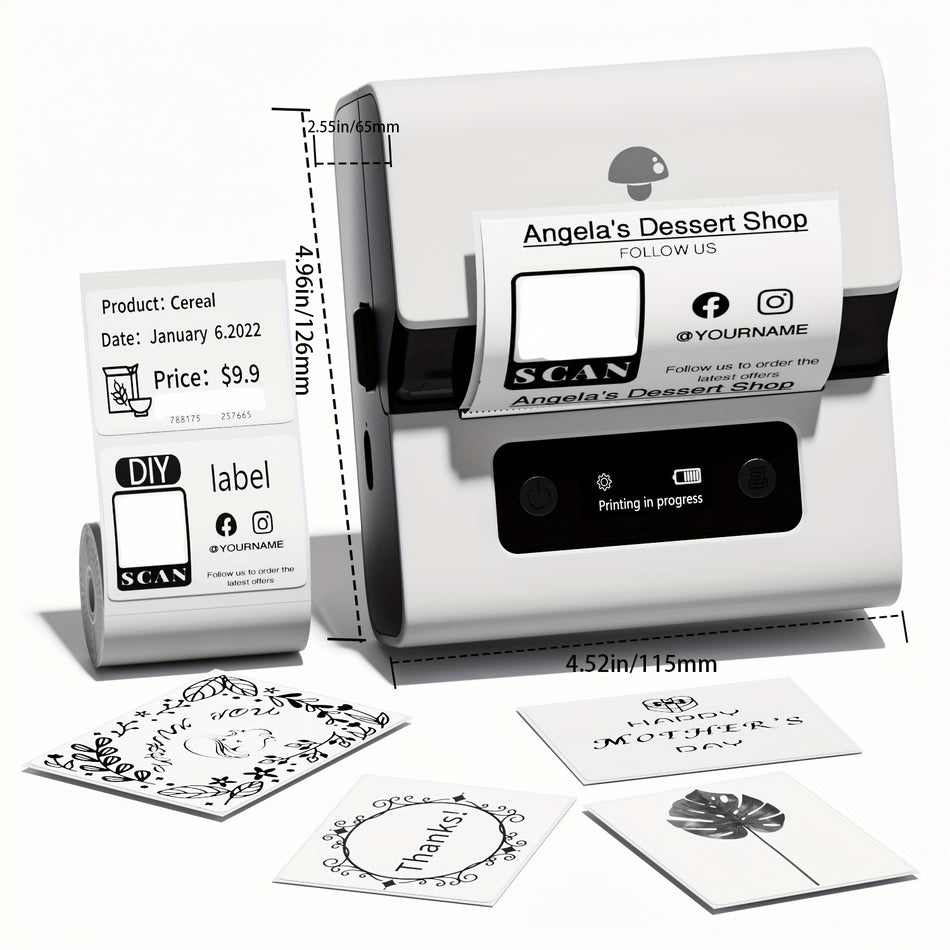 Phomemo M221 Portable Label Printer - Wireless, Fast Printing, Versatile for Business & Personal Use - Cyprus