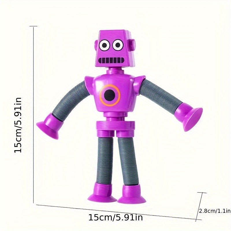 4pcs DIY Telescopic Cartoon Robot Sensory Toy - Cyprus