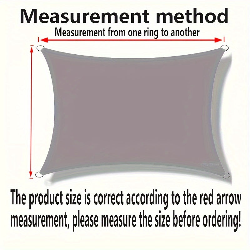 Wetterfestes Sonnenschatten Segel mit UV -Schutz - vielseitiger Außenschutz für Garten & Terrasse - Zypern