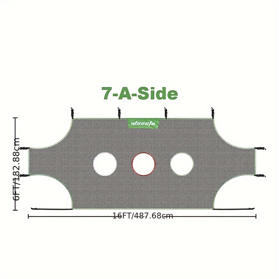 شبكة مرمى كرة القدم المصنوعة من النايلون المحمولة من Wosofe لألعاب ذات فتحة واحدة وثلاث فتحات - قبرص