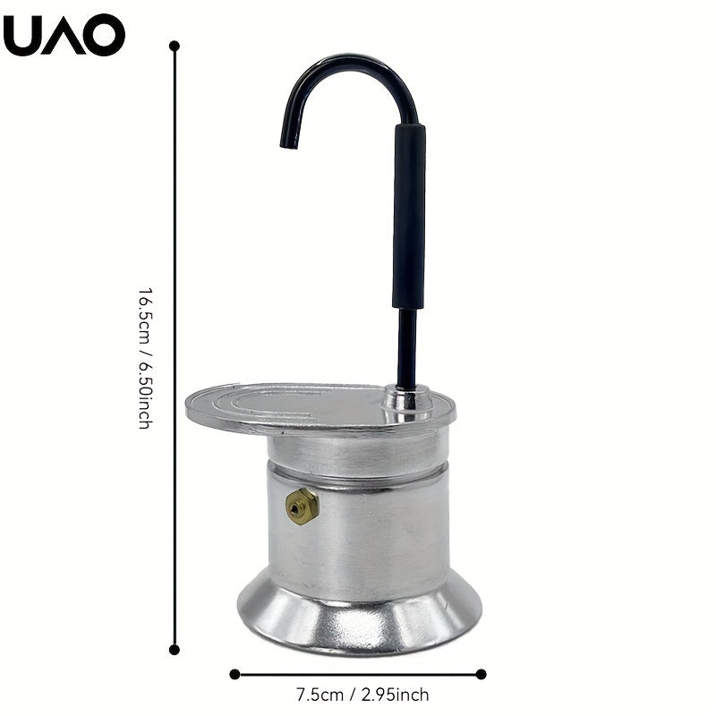 UAO Single-Serve Stainless Steel Moka Pot - Cyprus