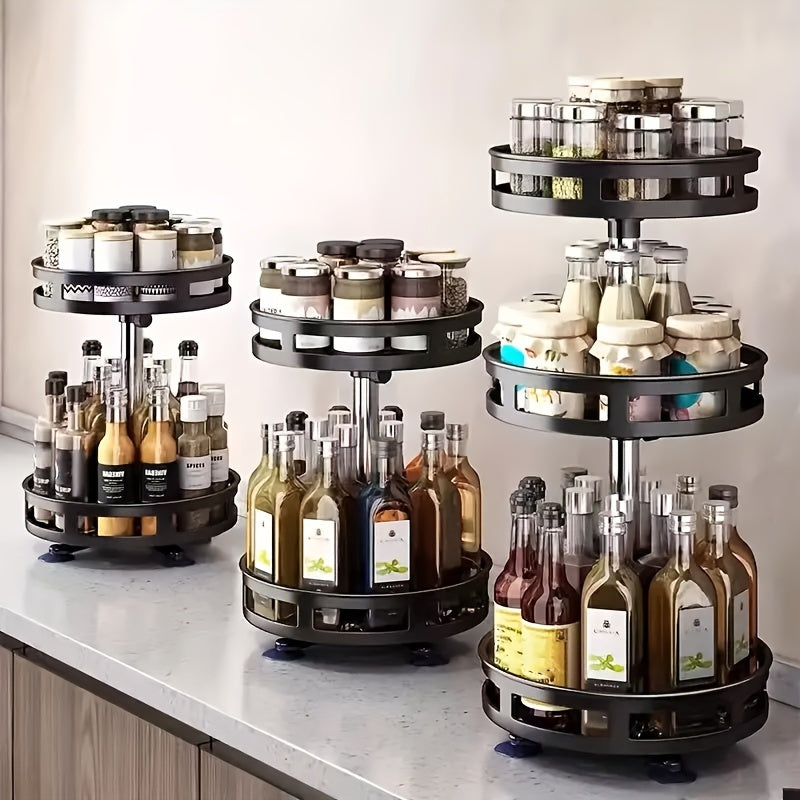 3-Tier Rotating Organizer for Kitchen & Makeup - Cyprus