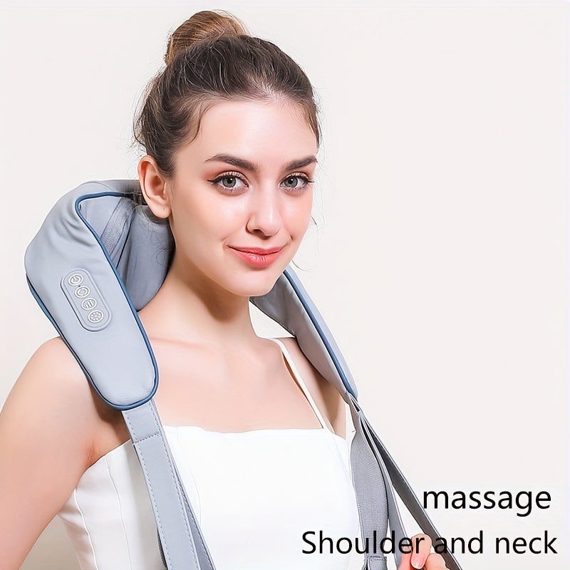 Hands-Free Rechargeable Neck and Shoulder Massager with Heat - Ideal Holiday Gift - Cyprus