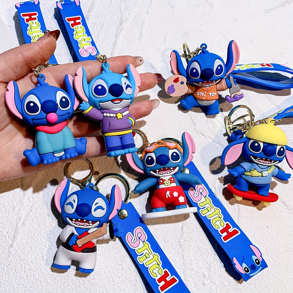 Officially Licensed Stitch Silicone Keychain - Perfect Gift for Holidays - Cyprus