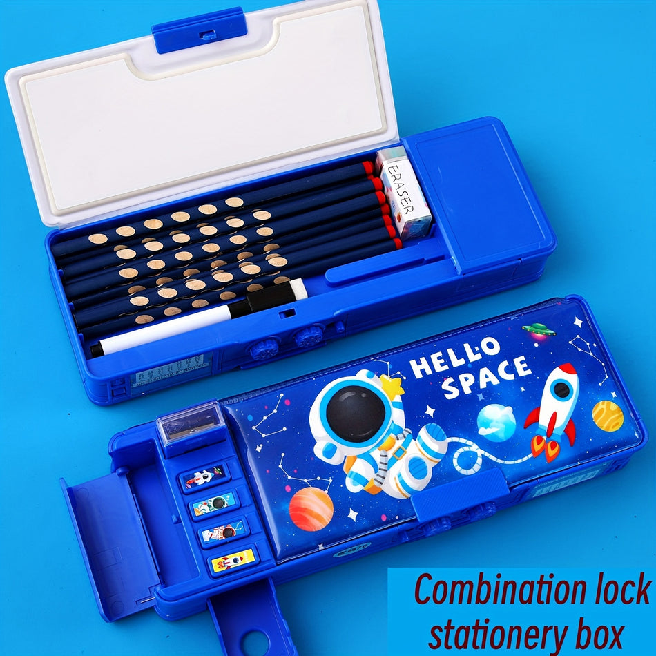 Multi-Function Pencil Box with Lock - Cyprus