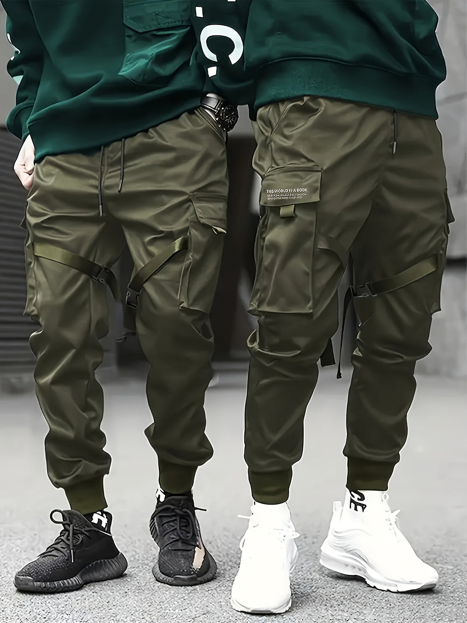 Trendy Men's Cargo Pants with Multi Flap Pockets