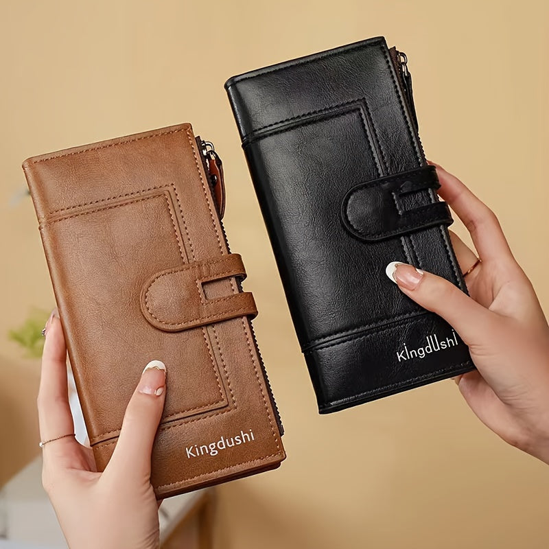 Double Zipper Minimalist Wallet with Multi Card Slots