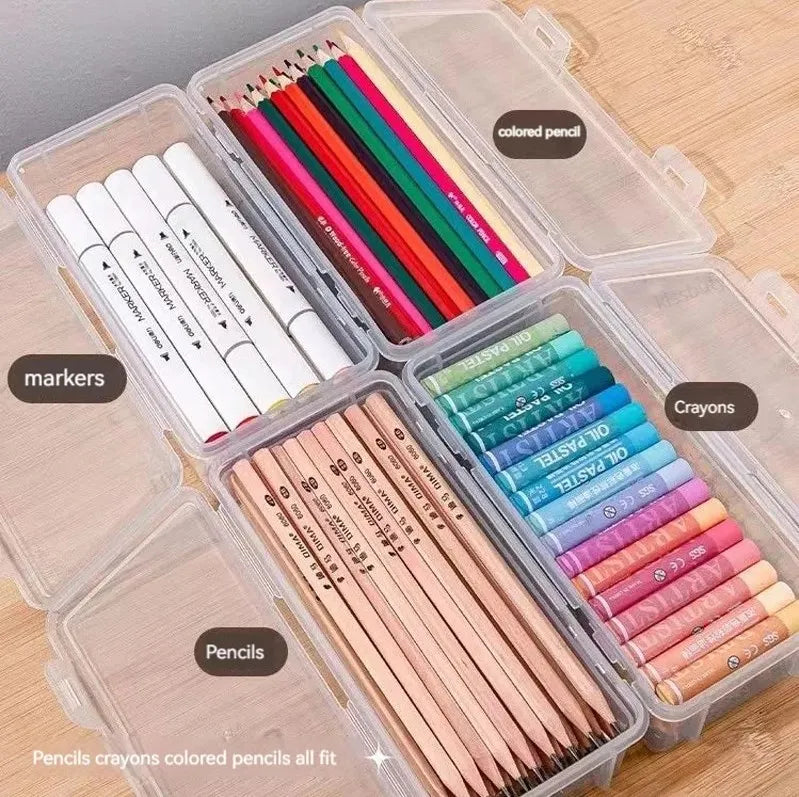 Transparent PP Pencil Case Box - Pencil Storage, Stationery School Supplies - Cyprus