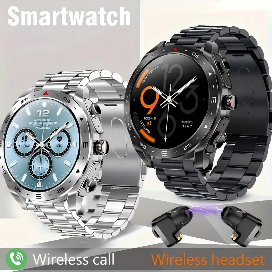 Gejian 2024 Smart Watch с наушниками Bluetooth Tws 2-в-1 и качеством звука Hifi 9d