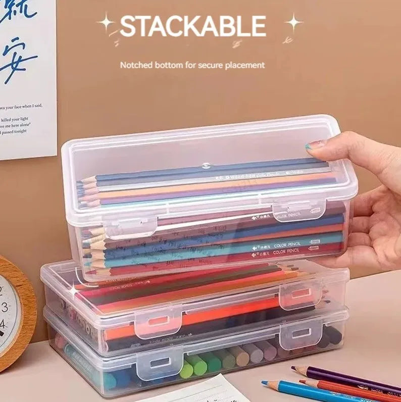 Transparent PP Pencil Case Box - Pencil Storage, Stationery School Supplies - Cyprus